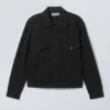 Chaqueta vaquera de corte holgado – Lavado negro – Negro Chaqueta vaquera de corte holgado – Lavado negro – Negro