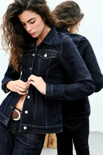 Chaqueta vaquera entallada – Blue Rinse – Azul oscuro