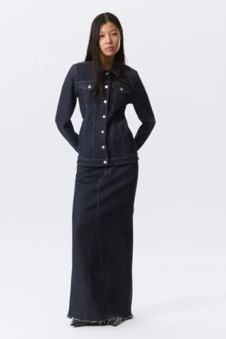 Chaqueta vaquera entallada – Blue Rinse – Azul oscuro