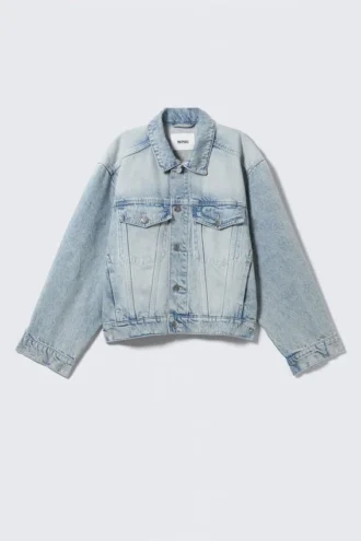 Chaqueta vaquera estructurada oversize – Azul Pegasus – Azul claro