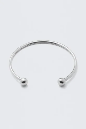 Collar abierto esculpido y pulido – Plata Collar abierto esculpido y pulido – Plata