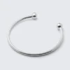 Collar abierto esculpido y pulido – Plata Collar abierto esculpido y pulido – Plata
