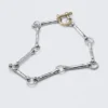 Collar de eslabones metálicos – Plata y dorado Collar de eslabones metálicos – Plata y dorado