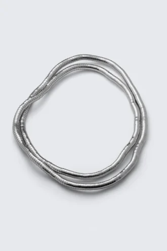 Collar de serpiente – Gris claro empolvado