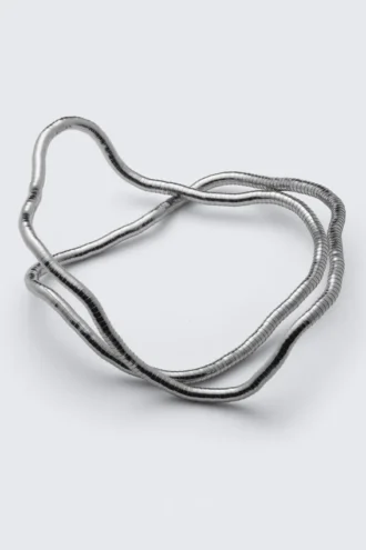 Collar de serpiente – Gris claro empolvado