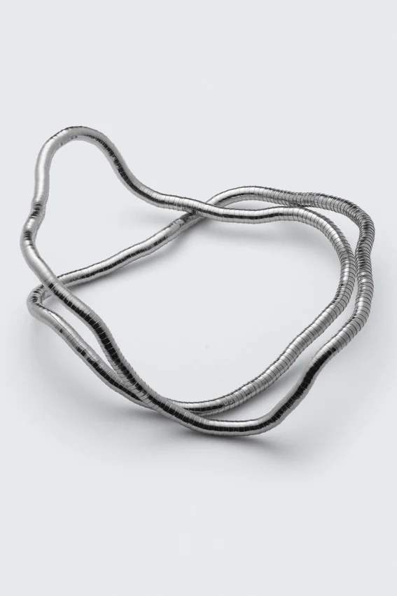 Collar de serpiente – Gris claro empolvado Collar de serpiente – Gris claro empolvado