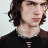 Collar gargantilla Thorn – Gris claro empolvado