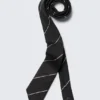 Corbata estrecha a rayas – Negro a rayas Corbata estrecha a rayas – Negro a rayas