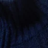 Cárdigan ajustado de punto suave con cremallera – Azul marino oscuro jaspeado