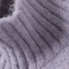 Cárdigan ajustado de punto suave con cremallera – Mezcla de morado claro Cárdigan ajustado de punto suave con cremallera – Mezcla de morado claro