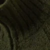 Cárdigan ajustado de punto suave con cremallera – Verde musgo oscuro Cárdigan ajustado de punto suave con cremallera – Verde musgo oscuro