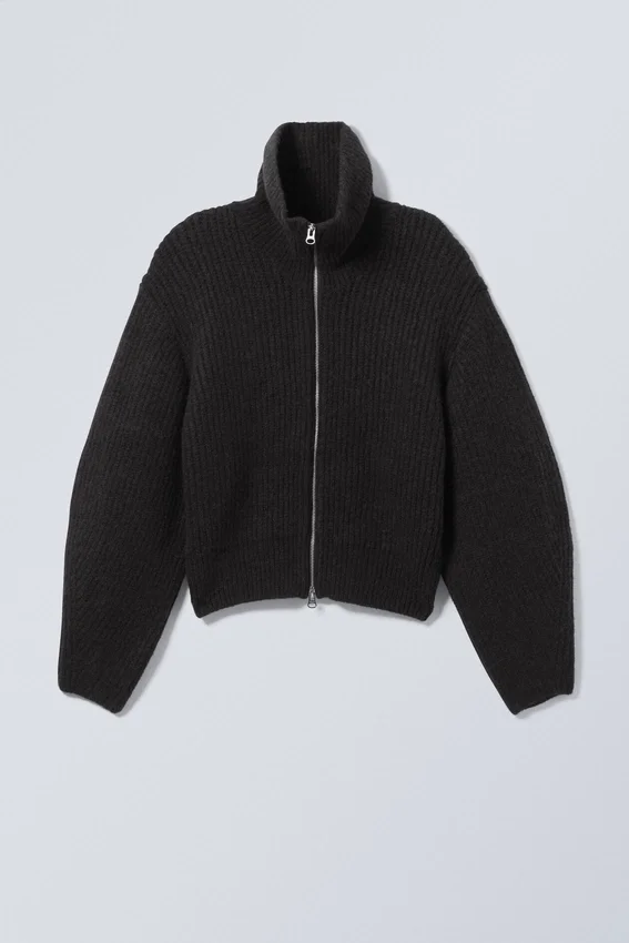 Cárdigan Bea con cremallera – Negro Cárdigan Bea con cremallera – Negro