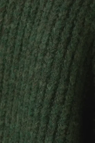 Cárdigan Bea con cremallera – Verde oscuro