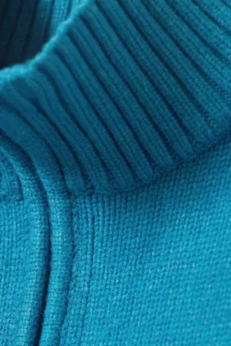 Cárdigan con cremallera Winona – Azul brillante