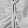 Cárdigan con cuello en V fruncido de Belle B – Gris claro jaspeado Cárdigan con cuello en V fruncido de Belle B – Gris claro jaspeado