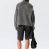 Cárdigan de mezcla de mohair – Gris oscuro Cárdigan de mezcla de mohair – Gris oscuro