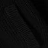 Cárdigan de punto con cuello alto y cremallera de corte holgado – Negro Cárdigan de punto con cuello alto y cremallera de corte holgado – Negro
