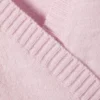 Cárdigan de punto cruzado con cuello en V – Rosa claro Cárdigan de punto cruzado con cuello en V – Rosa claro