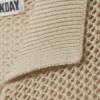 Cárdigan de punto de algodón con cremallera – Beige claro Cárdigan de punto de algodón con cremallera – Beige claro