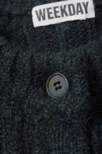 Cárdigan de punto holgado – Azul marino