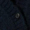 Cárdigan de punto holgado con cuello en V – Azul oscuro Cárdigan de punto holgado con cuello en V – Azul oscuro
