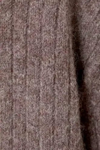 Cárdigan de punto holgado – Gris oscuro