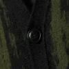 Cárdigan de punto recto con estampados – Negro/Verde caqui oscuro Cárdigan de punto recto con estampados – Negro/Verde caqui oscuro
