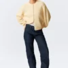 Cárdigan de punto suave – Amarillo claro Cárdigan de punto suave – Amarillo claro