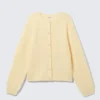 Cárdigan de punto suave – Amarillo claro Cárdigan de punto suave – Amarillo claro