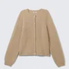 Cárdigan de punto suave – Beige Cárdigan de punto suave – Beige