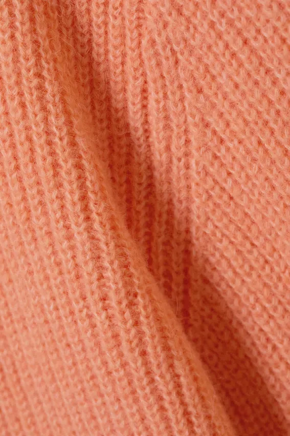 Cárdigan de punto suave – Naranja claro Cárdigan de punto suave – Naranja claro