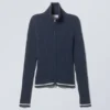Cárdigan deportivo con cremallera Tarja – Azul marino