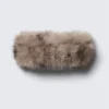 Diadema de piel sintética suave – Beige