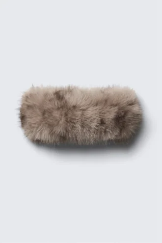 Diadema de piel sintética suave – Beige