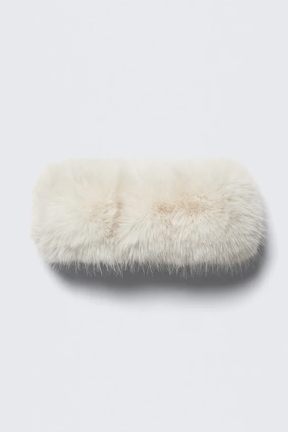 Diadema de piel sintética suave – Blanco crema Diadema de piel sintética suave – Blanco crema