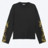 Estupenda camiseta de manga larga con estampados y corte recto – Negro – Riftborn Estupenda camiseta de manga larga con estampados y corte recto – Negro – Riftborn