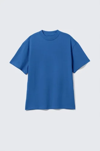 Estupenda camiseta de peso grueso – Azul brillante