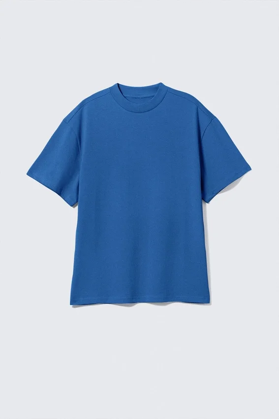 Estupenda camiseta de peso grueso – Azul brillante Estupenda camiseta de peso grueso – Azul brillante