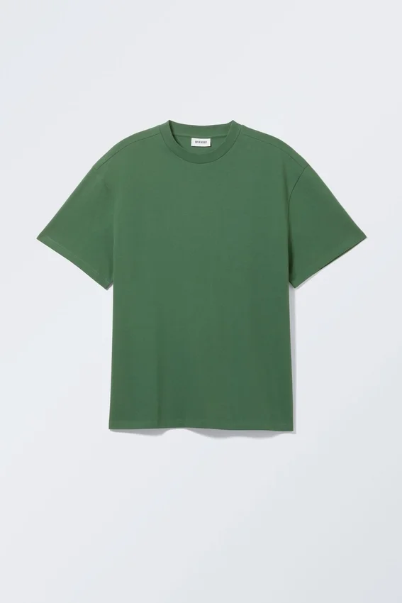 Estupenda camiseta de peso grueso – Verde oscuro Estupenda camiseta de peso grueso – Verde oscuro