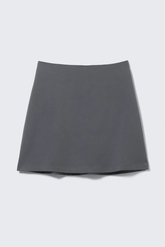 Falda acampanada – Gris oscuro Falda acampanada – Gris oscuro