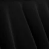 Falda asimétrica de jersey de talle medio – Negro
