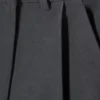 Falda asimétrica de traje en mezcla de lino – Gris oscuro Falda asimétrica de traje en mezcla de lino – Gris oscuro