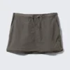 Falda cargo convertible de nailon – Gris oscuro Falda cargo convertible de nailon – Gris oscuro