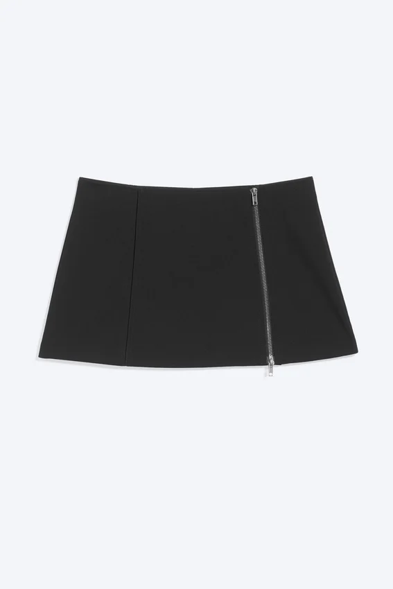Falda con cremallera – Negra Falda con cremallera – Negra