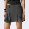 Falda con pliegues – Rayas grises Falda con pliegues – Rayas grises