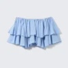 Falda con volantes – Azul claro