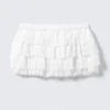 Falda con volantes en capas – Blanca Falda con volantes en capas – Blanca