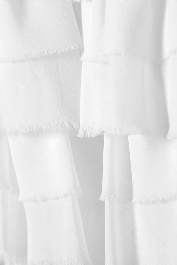 Falda con volantes en capas – Blanca Falda con volantes en capas – Blanca