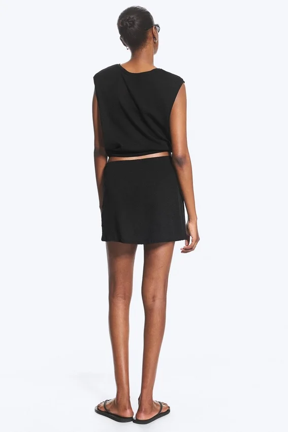 Falda de algodón – Negro Falda de algodón – Negro