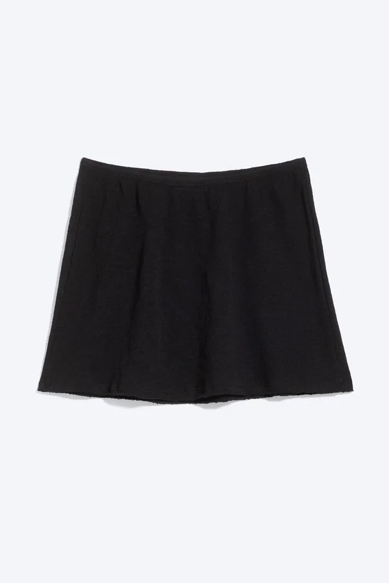 Falda de algodón – Negro Falda de algodón – Negro